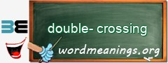 WordMeaning blackboard for double-crossing